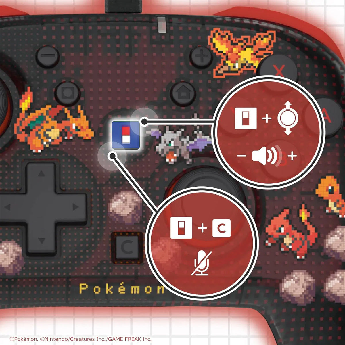 Hori Wired Horipad Turbo for Nintendo Switch 2 (Pokemon Pixel Red)