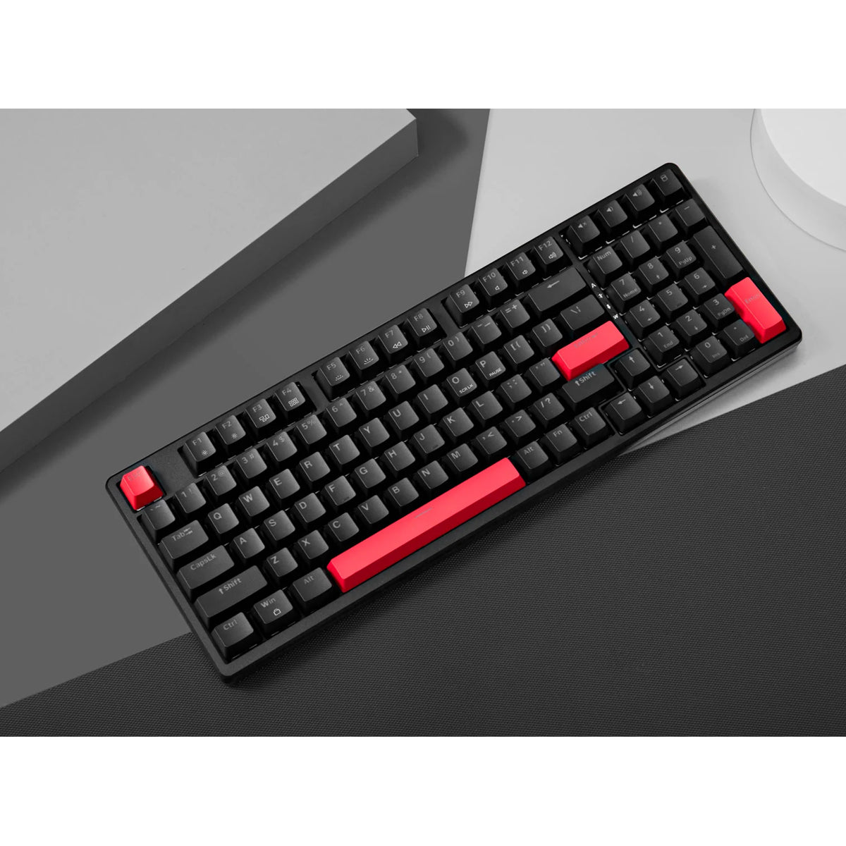 Keychron Lemokey X5 QMK Red Backlight 96% Wired Mechanical Gaming Keyboard