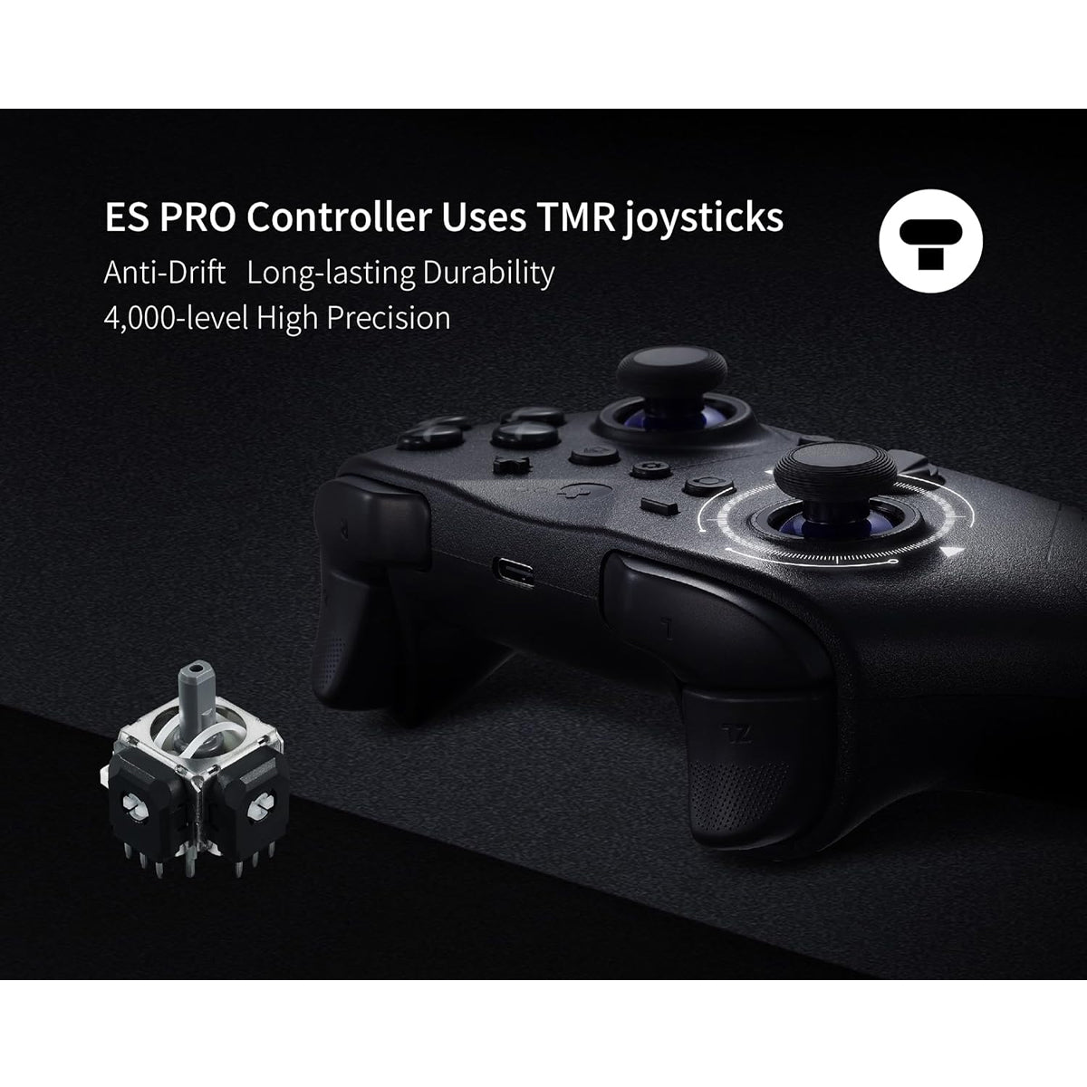 Gulikit ES Pro Controller (Black, White)