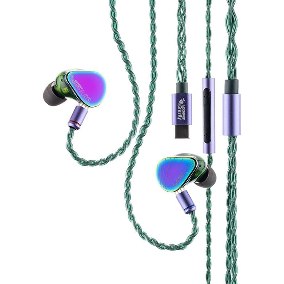 Moondrop Rays USB-C DSP Pro Gaming In-Ear Monitor with Mic AI Denoise