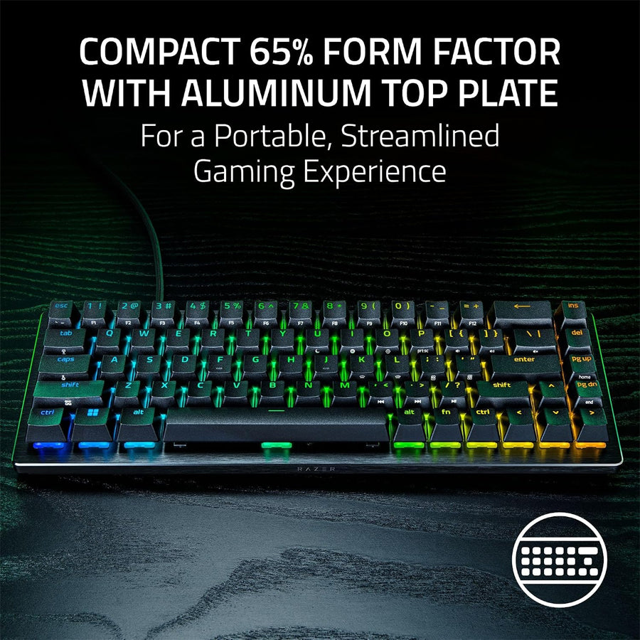 Razer Huntsman V3 HE Magnetic Mini 65% 8KHz - Hall Effect Magnetic Esports Keyboard