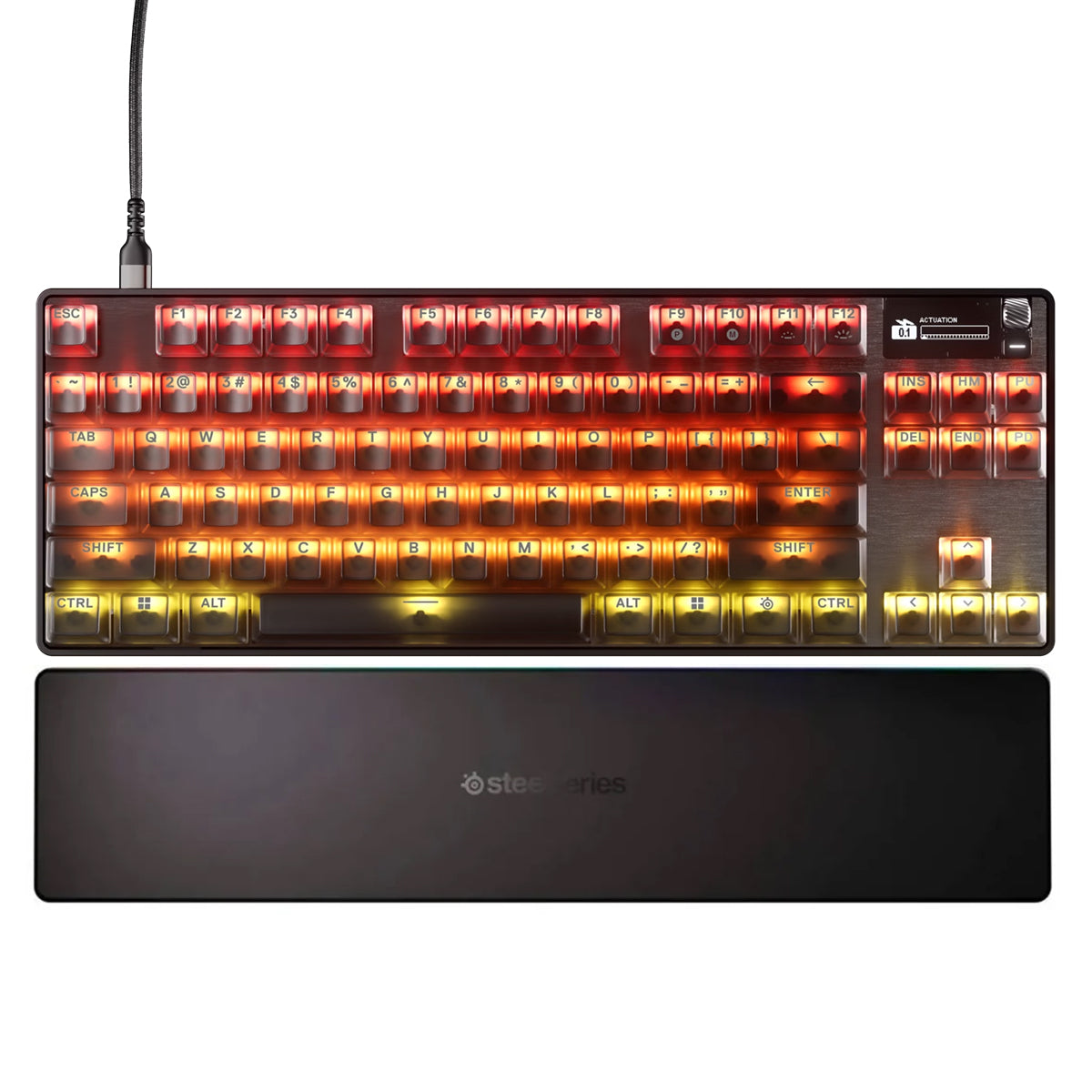 SteelSeries Apex Pro TKL Gen 3 Wired Gaming Keyboard (Omnipoint 3.0 Switches) (Steel) (64981)