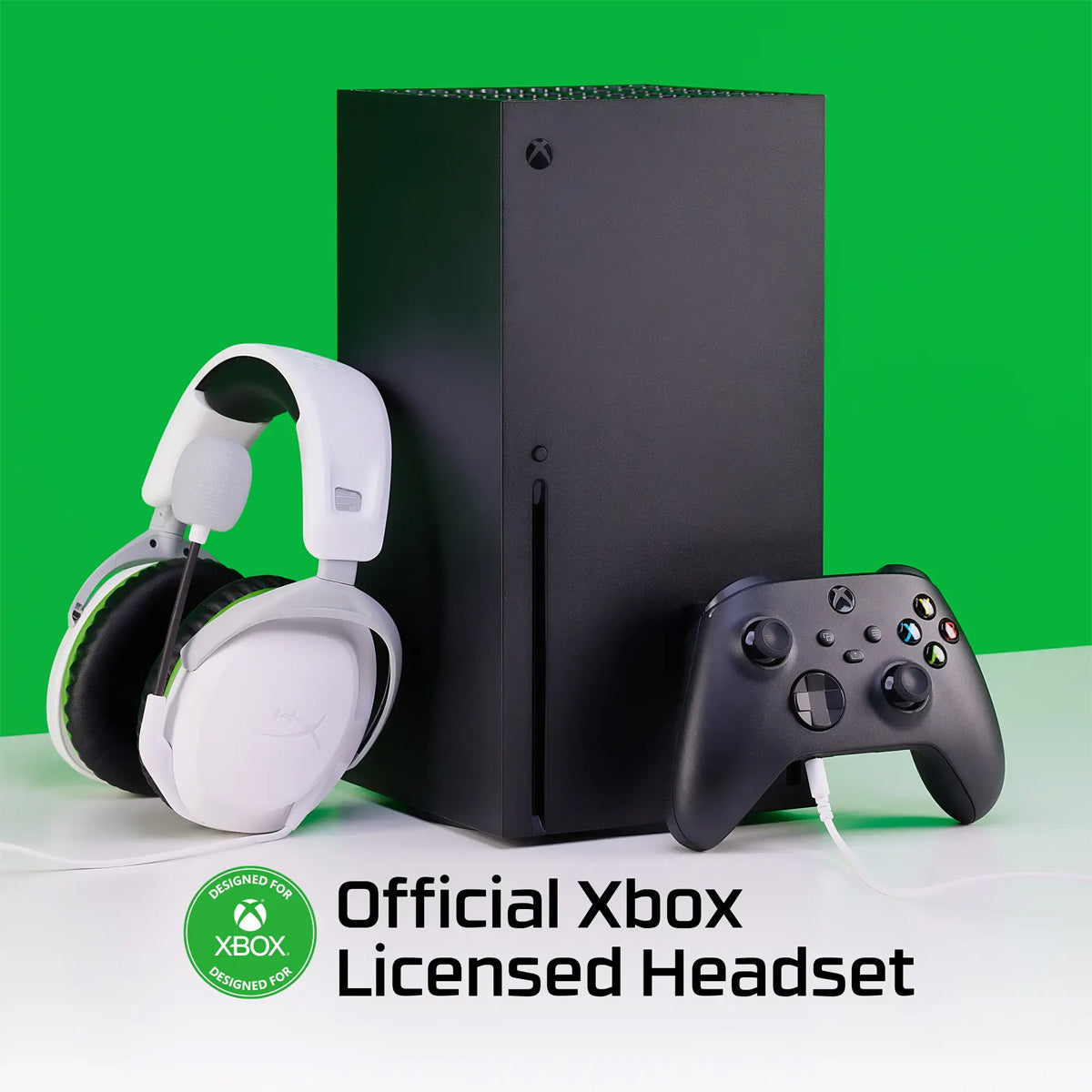HyperX CloudX Stinger II Wired Headset for Xbox (White) (75X28AA)