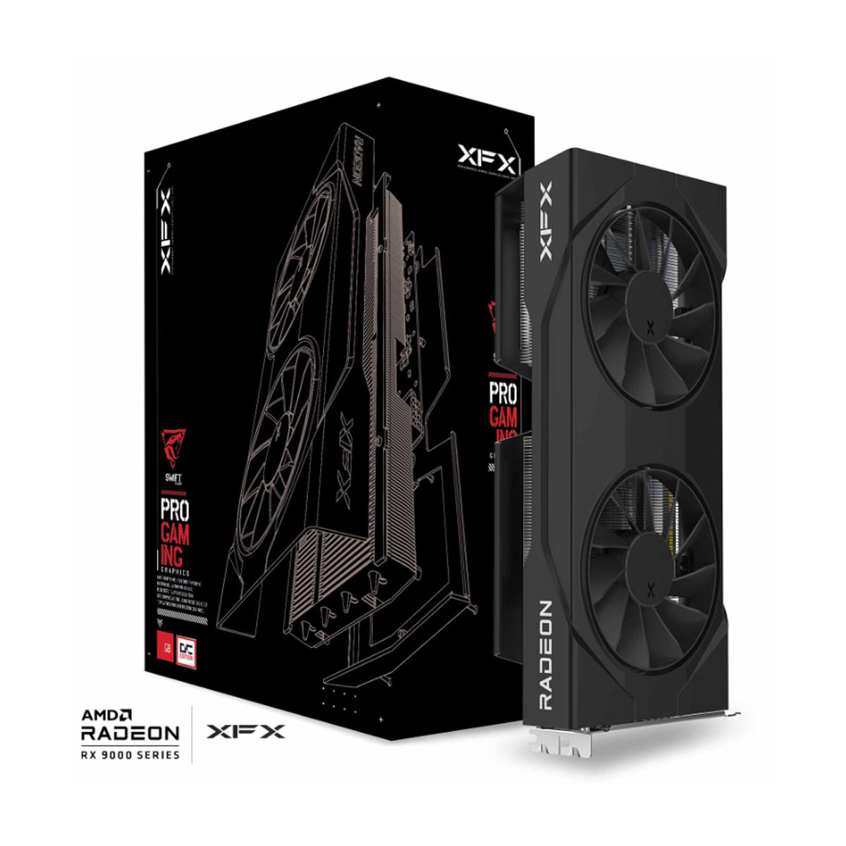 XFX Swift AMD Radeon RX 9060 XT OC Gaming Ed. 16GB GDDR6 Graphics Card