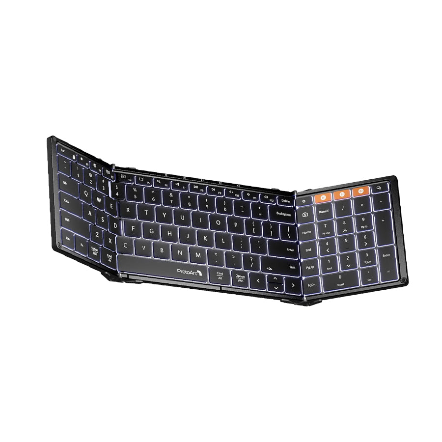 ProtoArc XK01 Plus Foldable Full-Size Bluetooth Keyboard