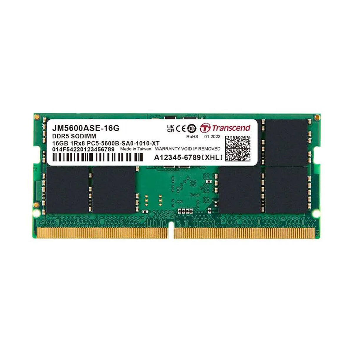 Transcend JetRam 32GB DDR5 5600MHz SODIMM 2Rx8 CL46 1.1V