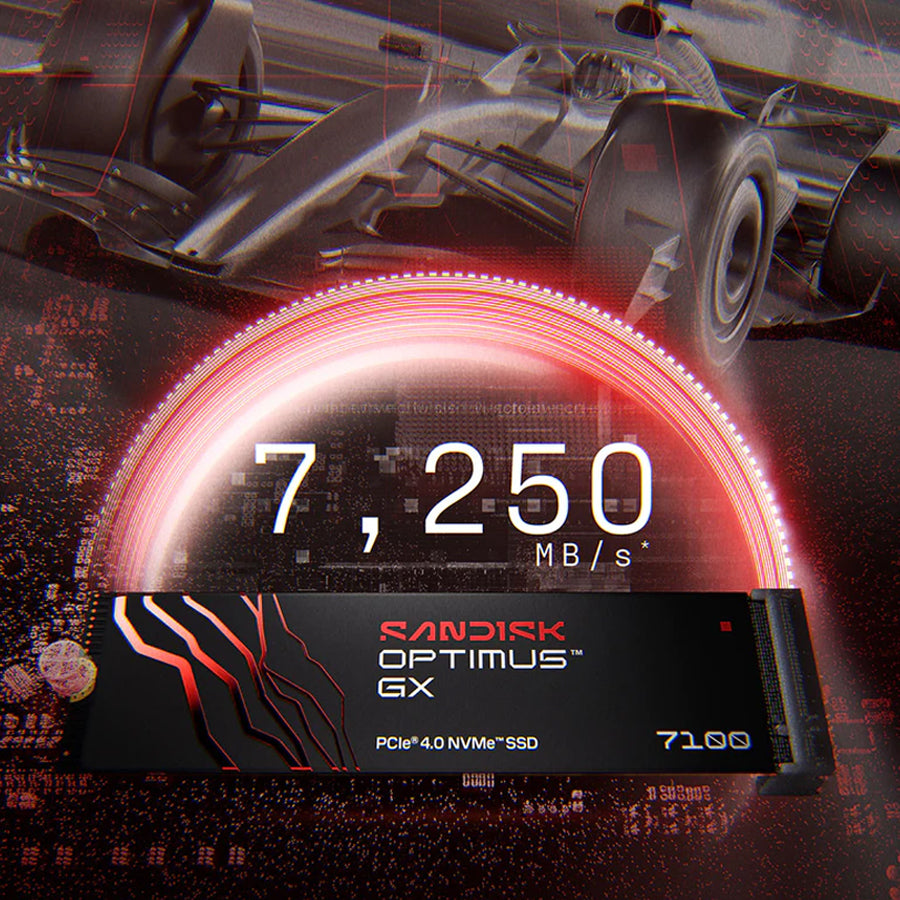 Sandisk Optimus GX 7100 7250MB/s Read M.2 2280 PCIe 4.0x4 NVMe SSD