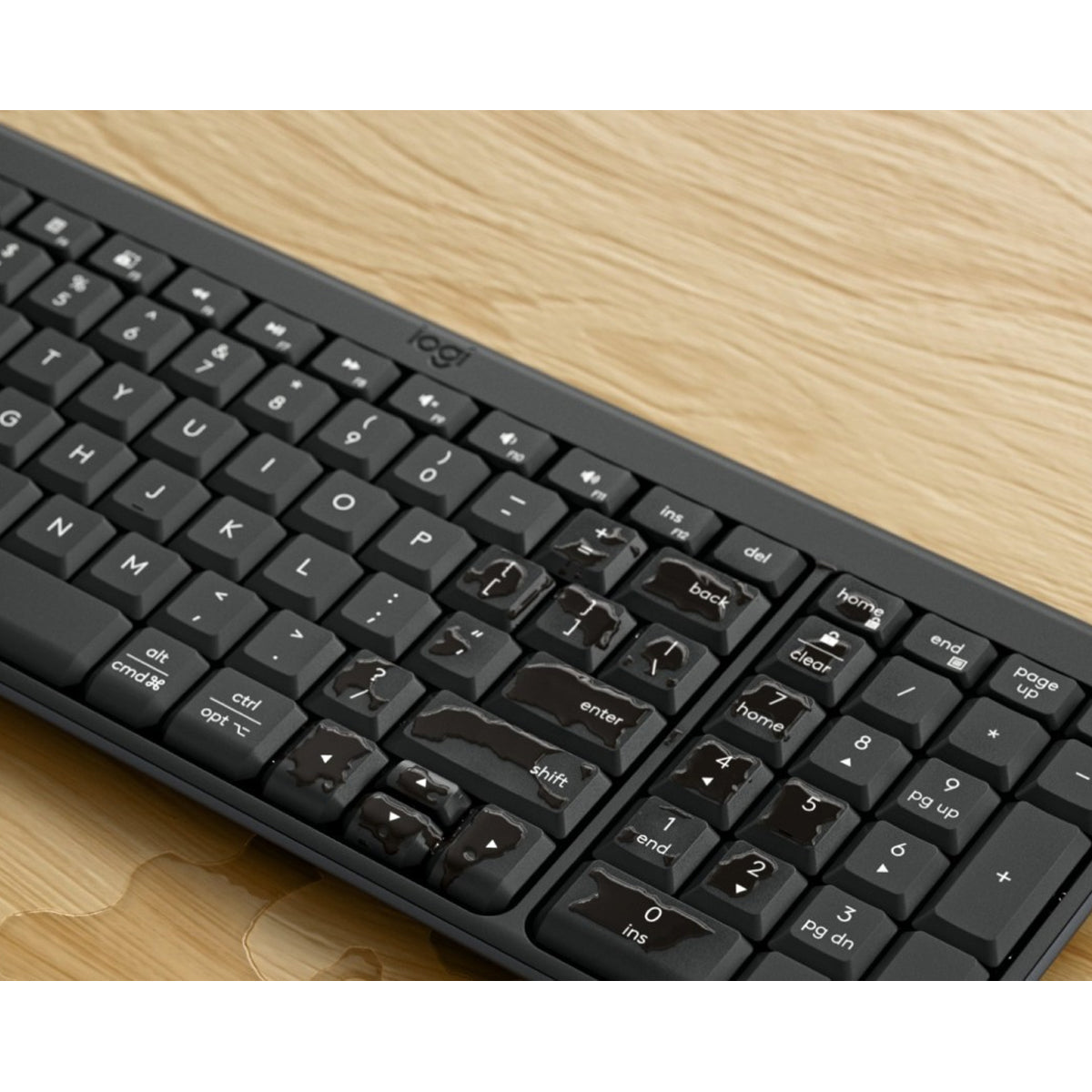 Logitech MK250 Compact Wireless Mouse and Keyboard (Graphite) (920-013559)