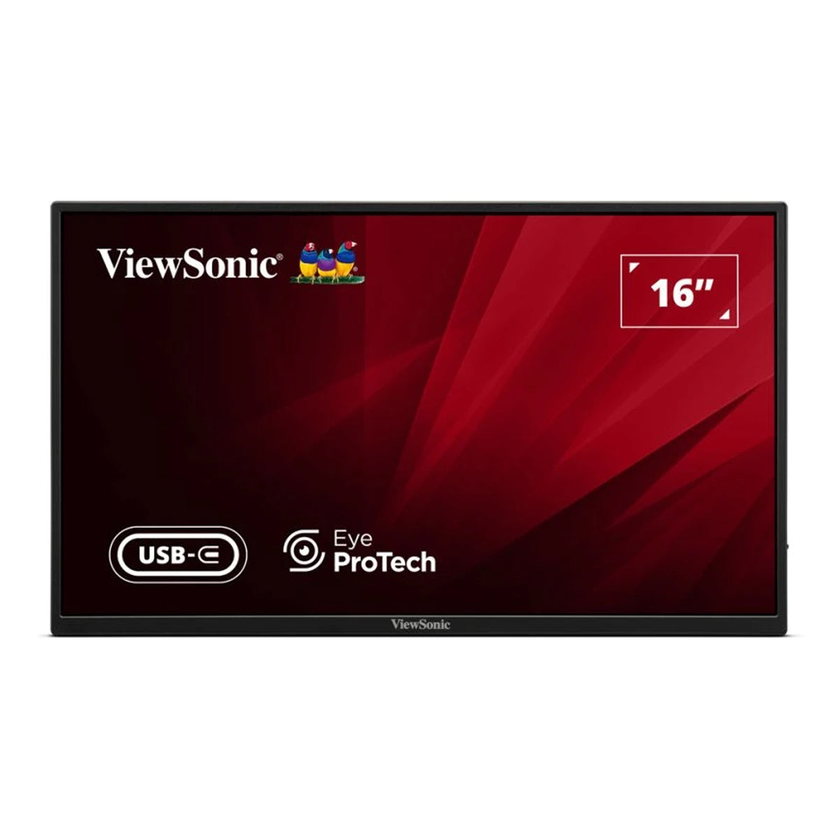 ViewSonic VA1650 16" FHD (1920X1080) 60Hz 7ms IPS USB-C Lightweight Portable Monitor