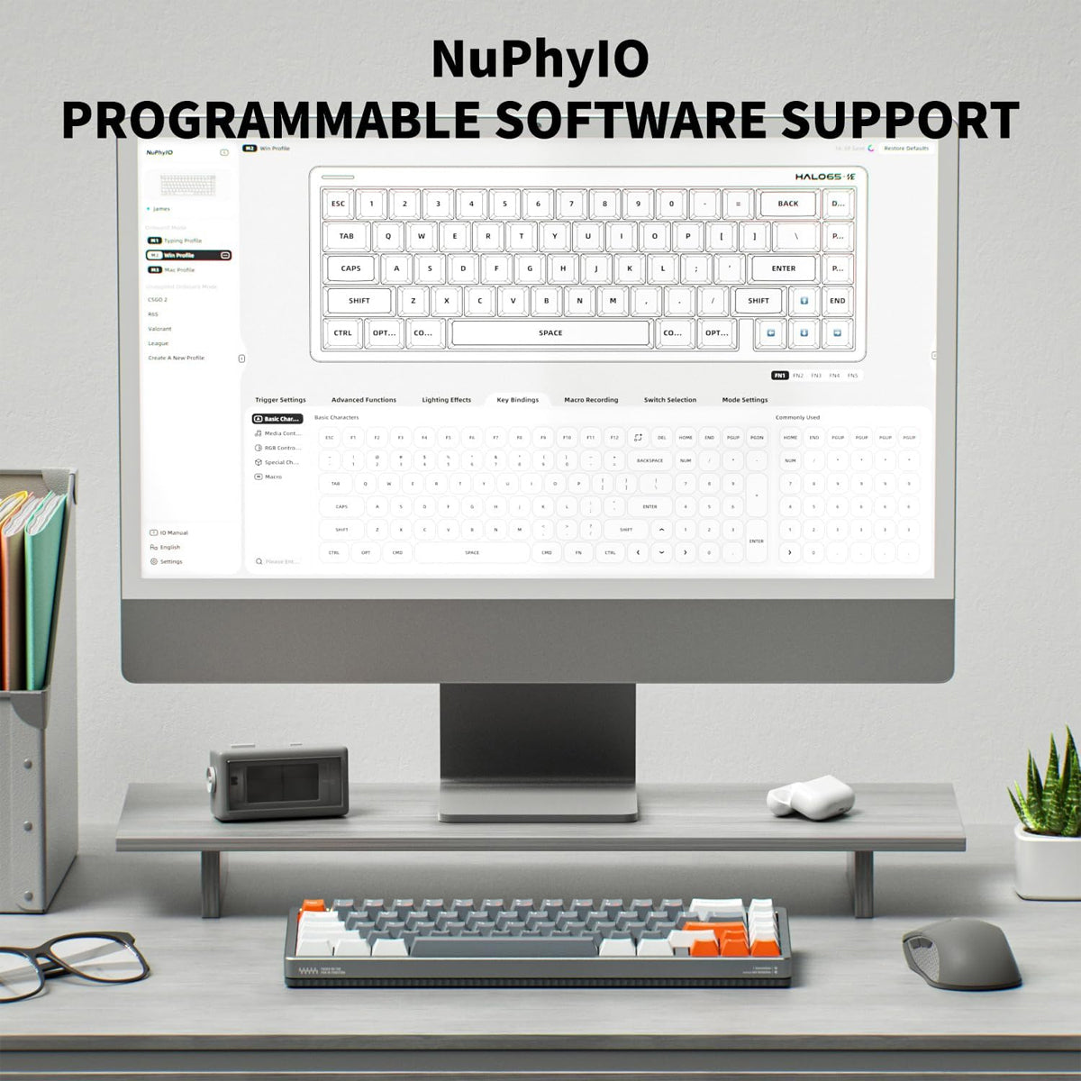 NuPhy Halo65 HE RGB 67-Key Magnetic Switch Gaming Keyboard