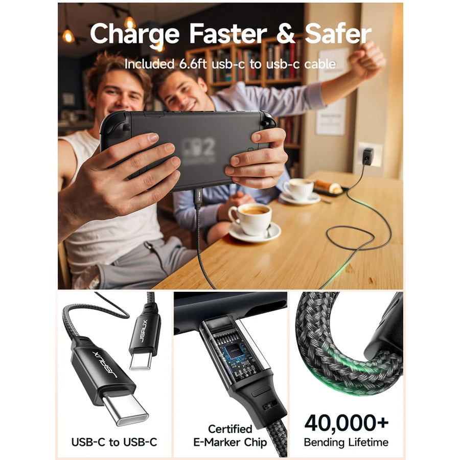 JSAUX PD 65W Foldable Smart Charger (CH6505)