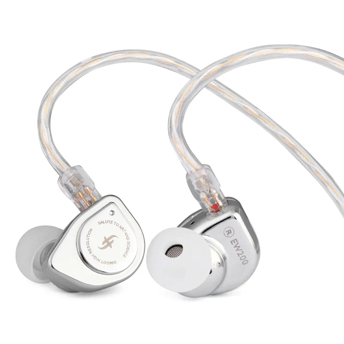 SIMGOT EW200 10mm SCP Diaphragm Dual-Magnetic-Circuit & Dual-Cavity Dynamic Driver In-Ear Earphones