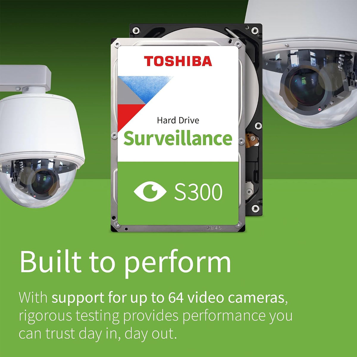 Toshiba Surveillance S300 2TB SATA 3.5-Inch 6GB/s 128MB Cache 5400 RPM Internal HDD (HDWT720UZSVA)