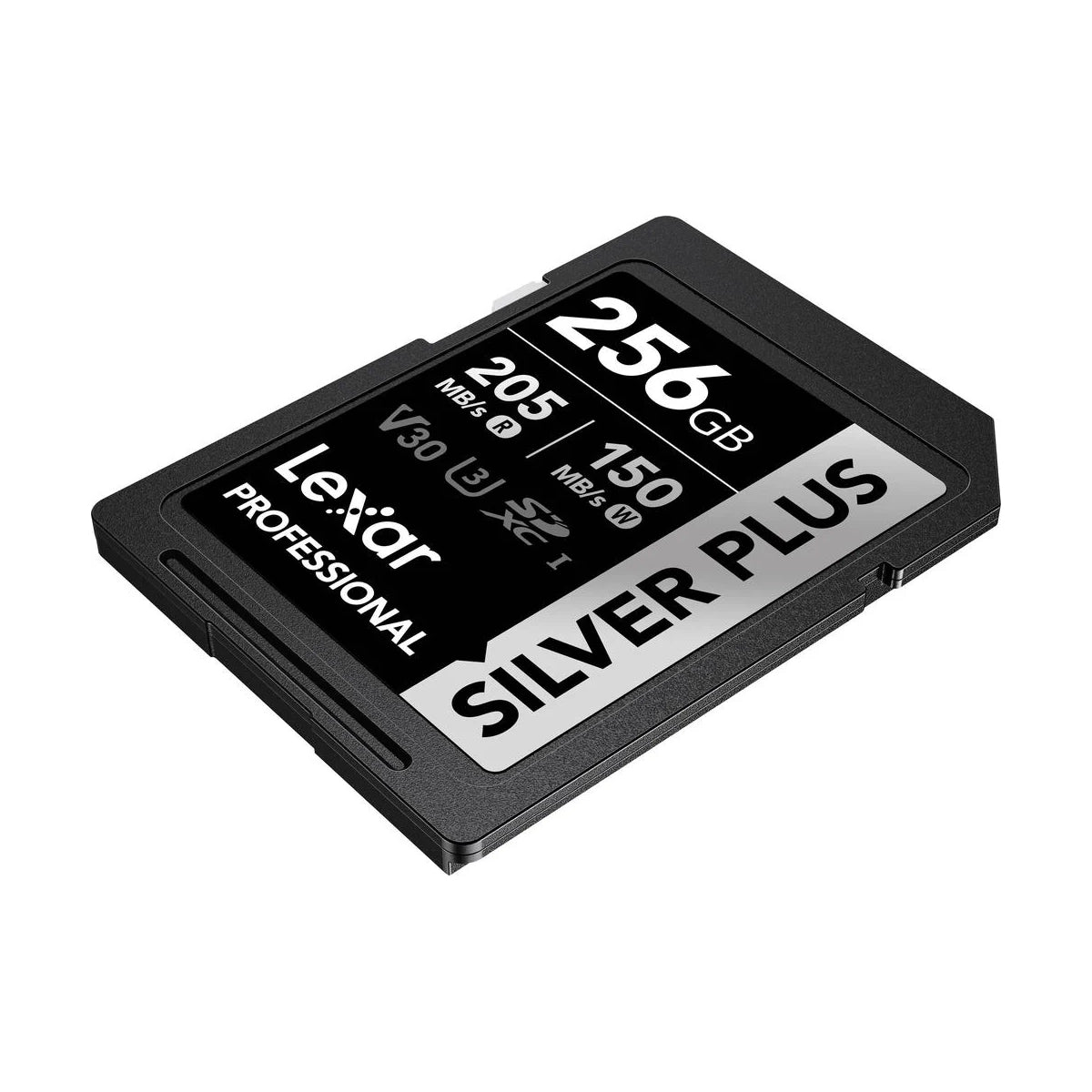 Lexar Professional SILVER PLUS SDXC UHS-I C10 U3 V30 205MB/s Read 150MB/s Write SD Card (128GB, 256GB, 512GB, 1TB)
