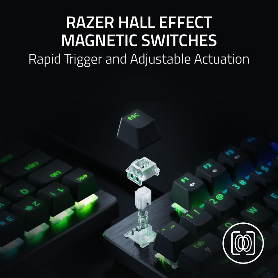 Razer Huntsman V3 HE Magnetic Mini 65% 8KHz - Hall Effect Magnetic Esports Keyboard