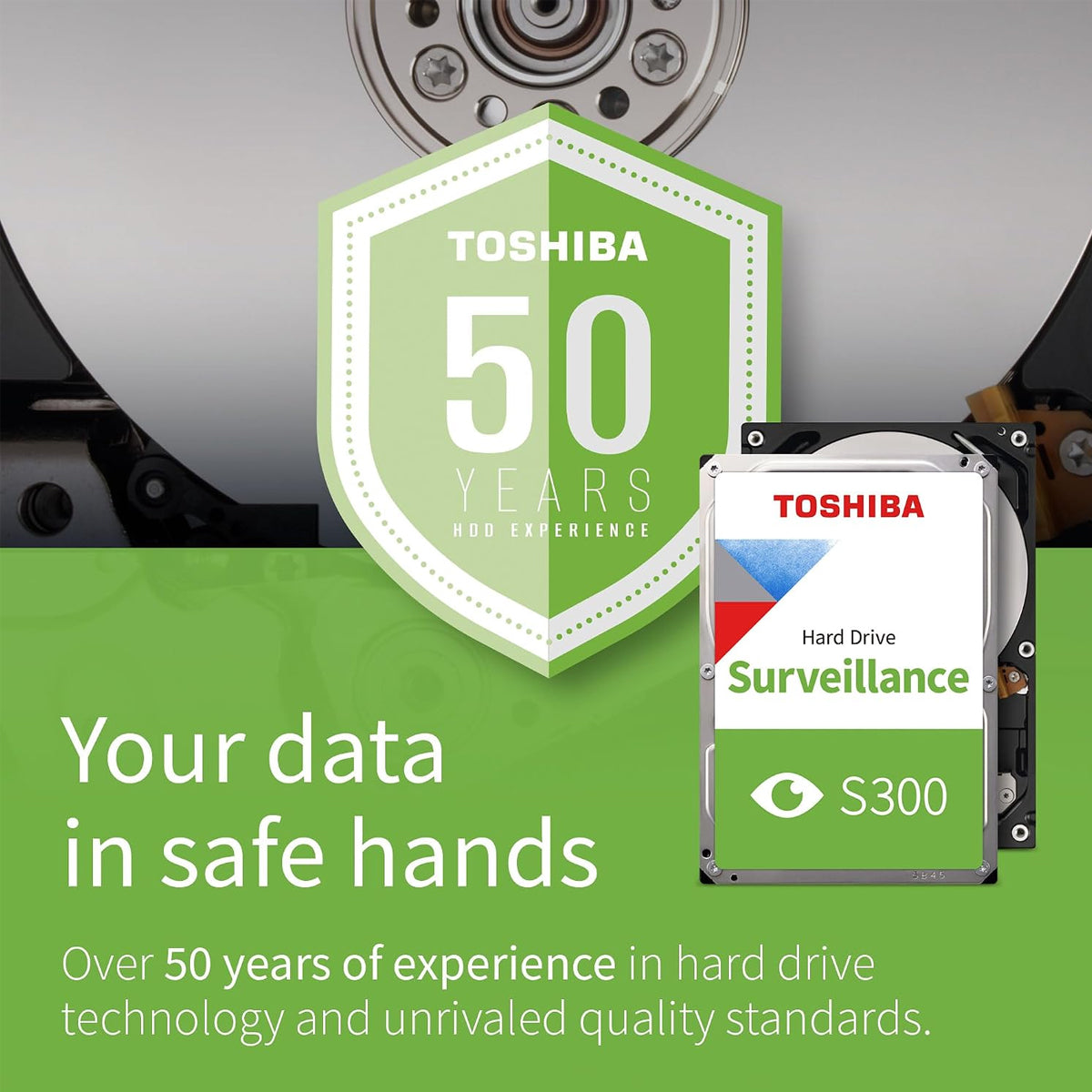 Toshiba Surveillance S300 2TB SATA 3.5-Inch 6GB/s 128MB Cache 5400 RPM Internal HDD (HDWT720UZSVA)