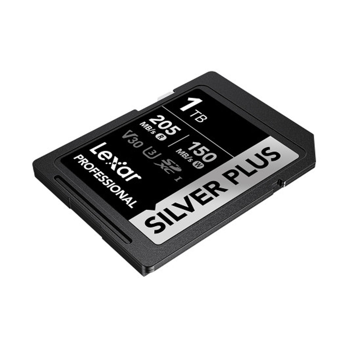 Lexar Professional SILVER PLUS SDXC UHS-I C10 U3 V30 205MB/s Read 150MB/s Write SD Card (128GB, 256GB, 512GB, 1TB)