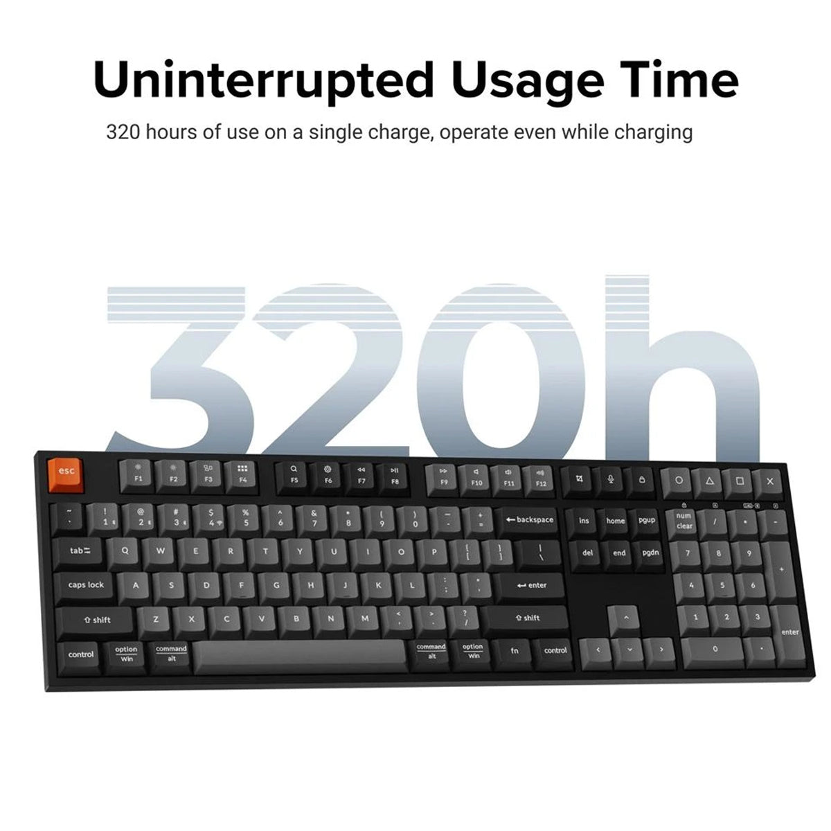 Keychron B36 Full-Size Keyboard and BM25 Mouse Wireless Combo (KCBD13)