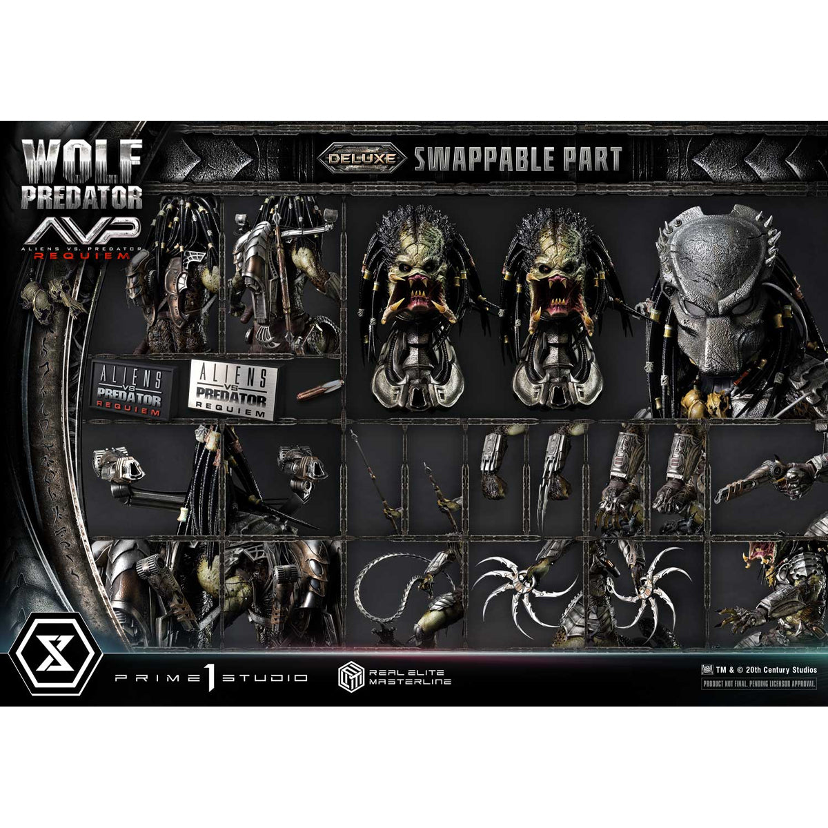 Real Elite Masterline Aliens vs. Predator: Requiem Wolf Predator