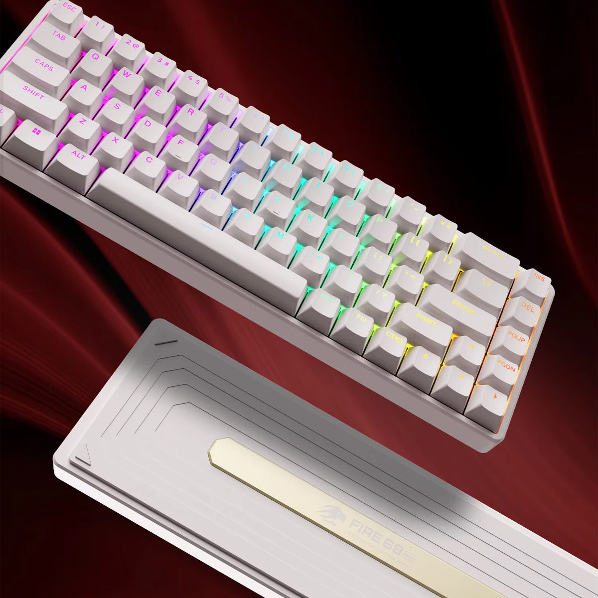 Fierce Gaming Gear Fire 68 Pro Aluminum Wired RGB Hot-Swappable Mechanical Keyboard