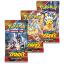 Pokemon Trading Card Game SV08 Scarlet & Violet Surging Sparks 3 Blister Pack (Quagsire, Zapdos)