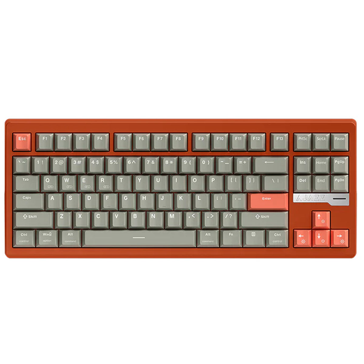 Ajazz QS87 RGB Tri-Mode 87-Keys Aluminum CNC Case Gasket-Mounted Hot-Swappable Mechanical Keyboard