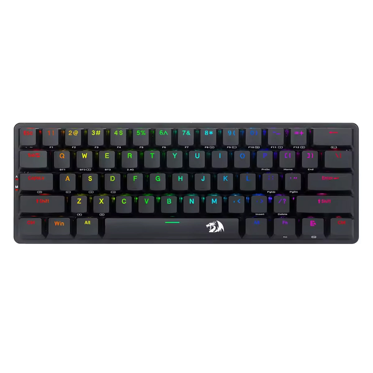 Redragon Elise Pro Tri-Mode RGB 60% Mechanical Gaming Keyboard (K615P-KBS)