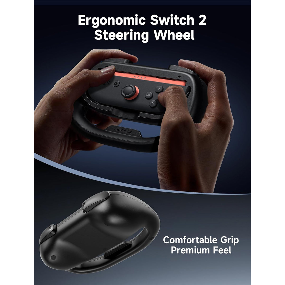 JSAUX Racing Steering Wheel 2-Pack for Nintendo Switch 2