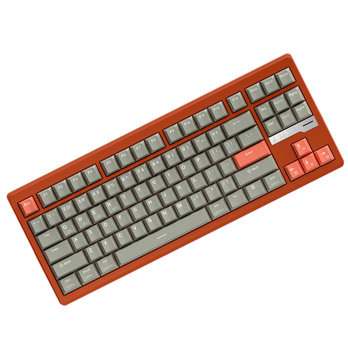 Ajazz QS87 RGB Tri-Mode 87-Keys Aluminum CNC Case Gasket-Mounted Hot-Swappable Mechanical Keyboard