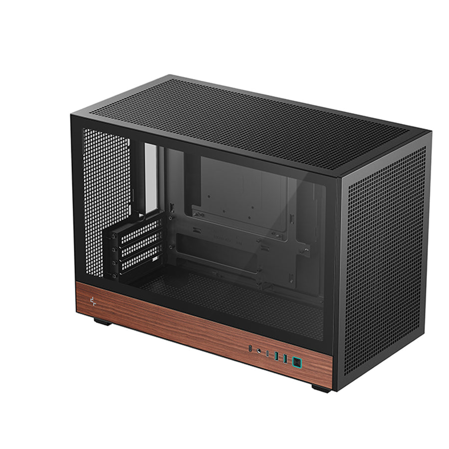 DeepCool CH260 Wood High Airflow Compact M-ATX Wood Grain PC Case