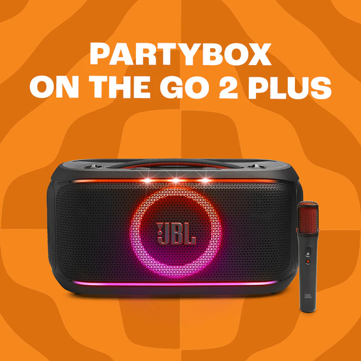 JBL PartyBox On-The-Go 2 Plus - Powerful Portable Party Speaker with AI Sound Enhancement