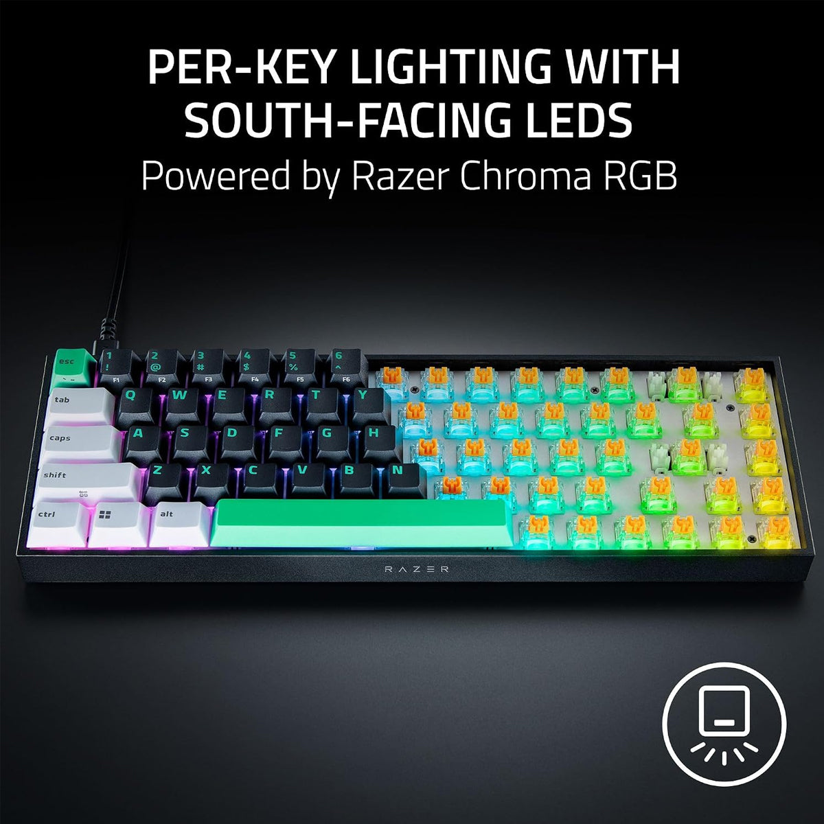 Razer Reclusa X Mini 65% Enthusiast Mechanical Gaming Keyboard