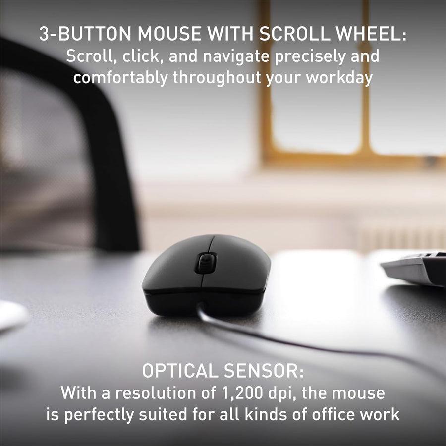 Cherry MC 1000 Corded Mouse (Black) (JM-0800-2)
