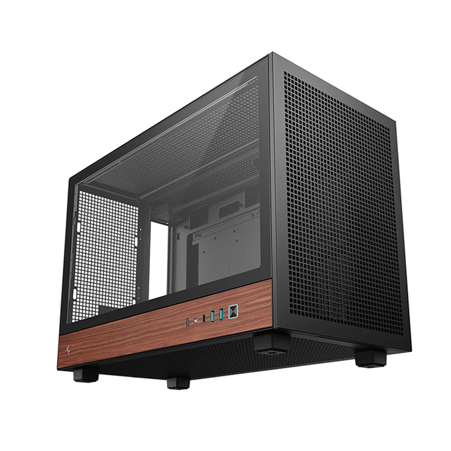 DeepCool CH260 Wood High Airflow Compact M-ATX Wood Grain PC Case