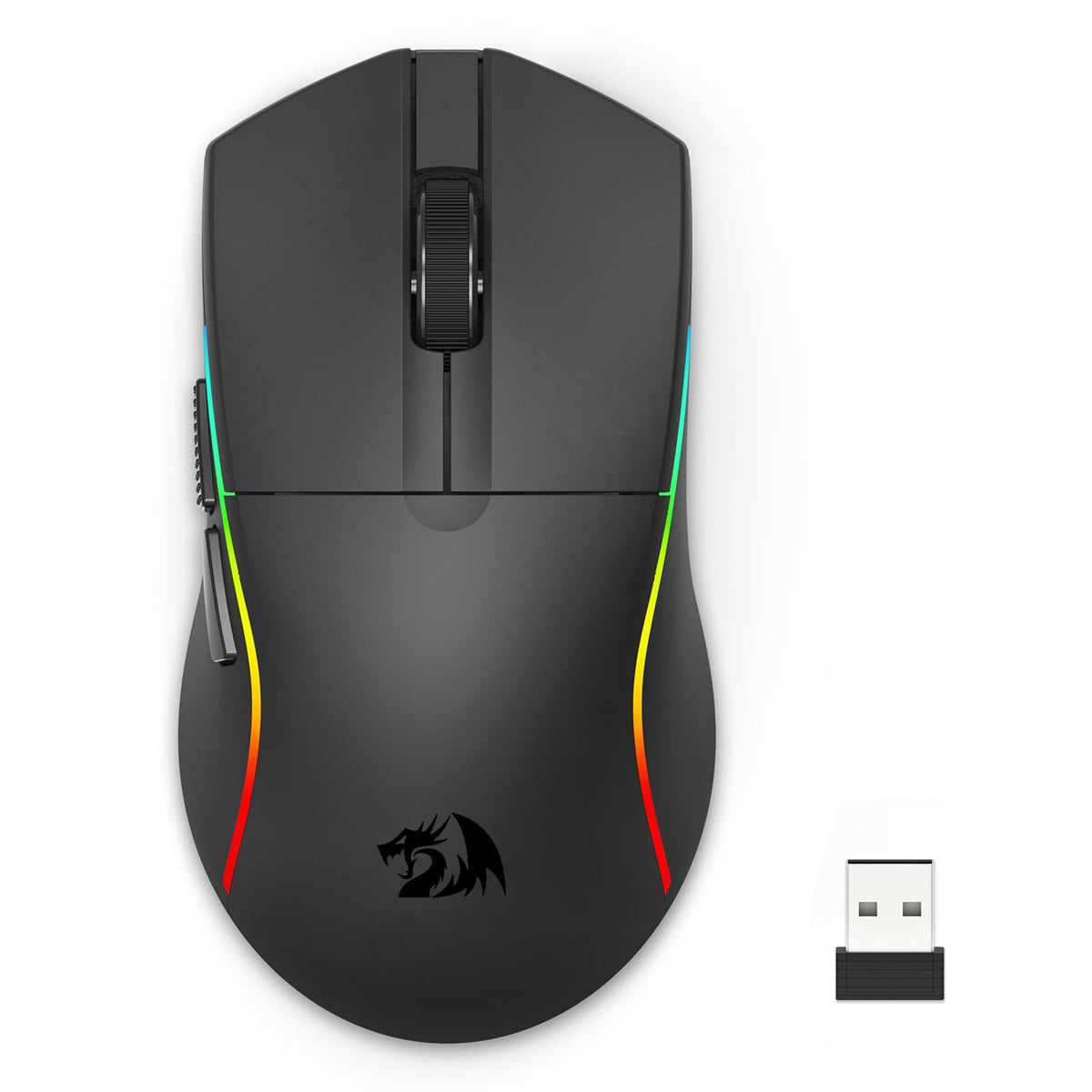 Redragon Deicide Lite RGB Tri-Mode 10000DPI Ultra Lightweight Gaming Mouse (Black, Red, White)