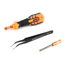 Jakemy 33-in-1 Precision Screwdriver Toolkit with 30 Screwdriver Heads / Curved Tip Tweezer / Extension Bar (JM-8101)