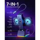 JSAUX 7-in-1 RGB Cooling Docking Station for Steam Deck/ Steam Deck OLED/ ROG Ally/ ROG Ally X