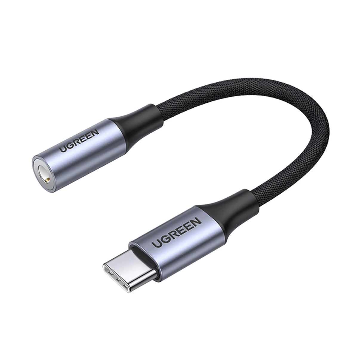 Ugreen USB-C to 3.5mm Audio Adapter - 10cm (Space Gray) (AV161/80154)