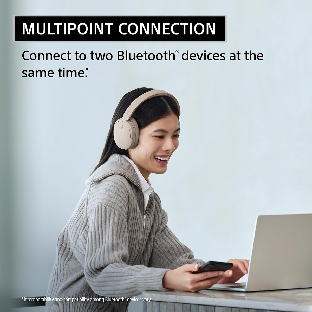 Sony WH-CH730N Wireless Noise Canceling Over-Ear Headphones