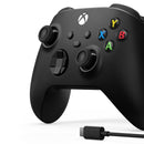 Xbox Wireless Controller + USB-C Cable For Windows (Carbon Black)