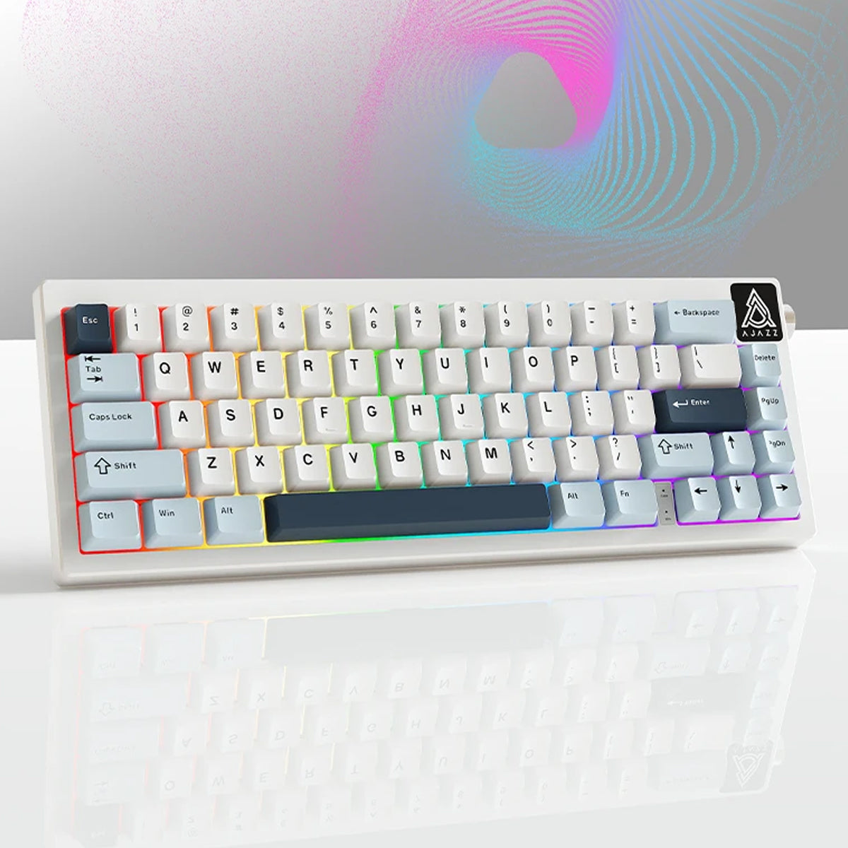 Ajazz AK650 RGB Wired 66-Key Gasket-Mounted Hot-Swappable Mechanical Keyboard