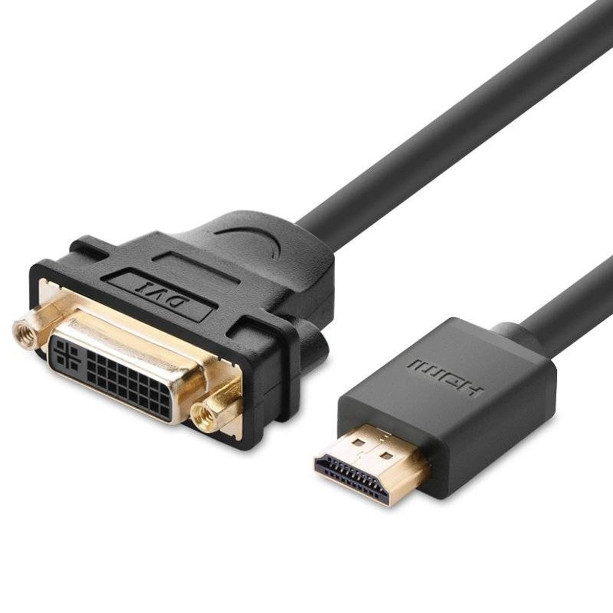 Ugreen HDMI Male to DVI Female Adapter Cable - 22cm (Black) (20136/20136)