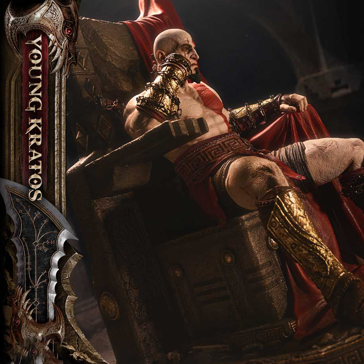 Throne Legacy God of War: Ragnarok Young Kratos