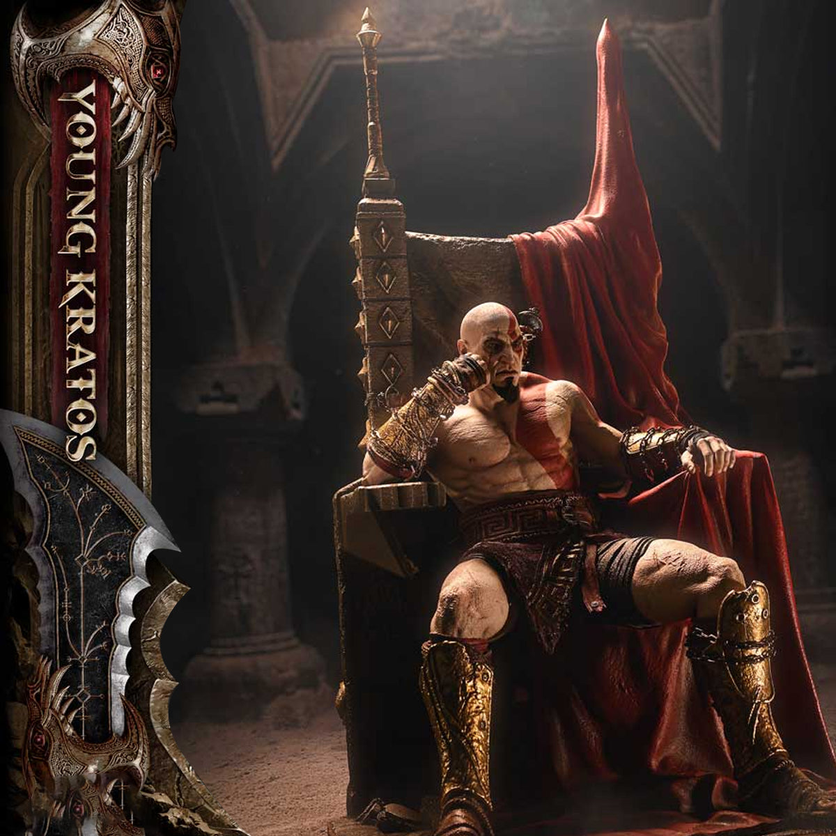 Throne Legacy God of War: Ragnarok Young Kratos