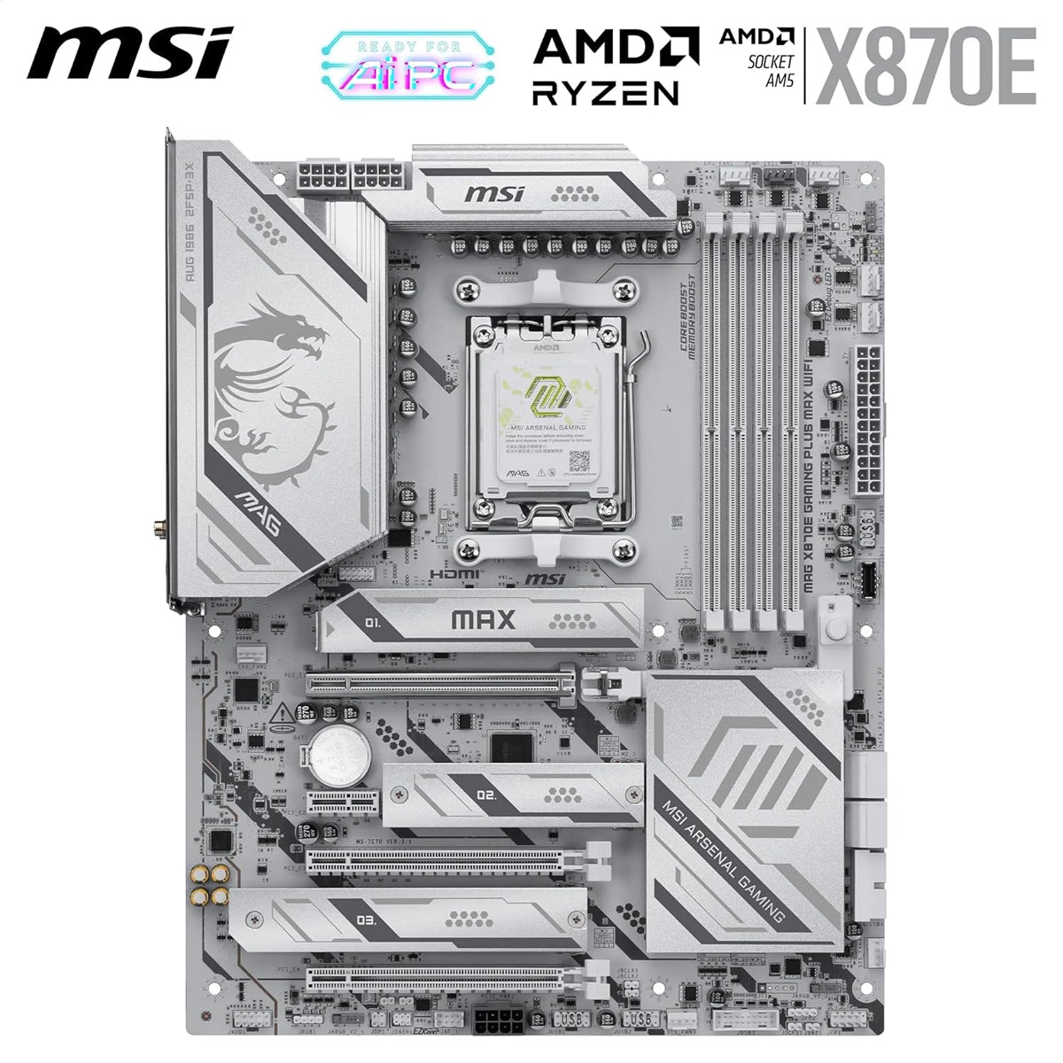 MSI MAG X870E Gaming Plus Max WiFi DDR5 AMD Motherboard