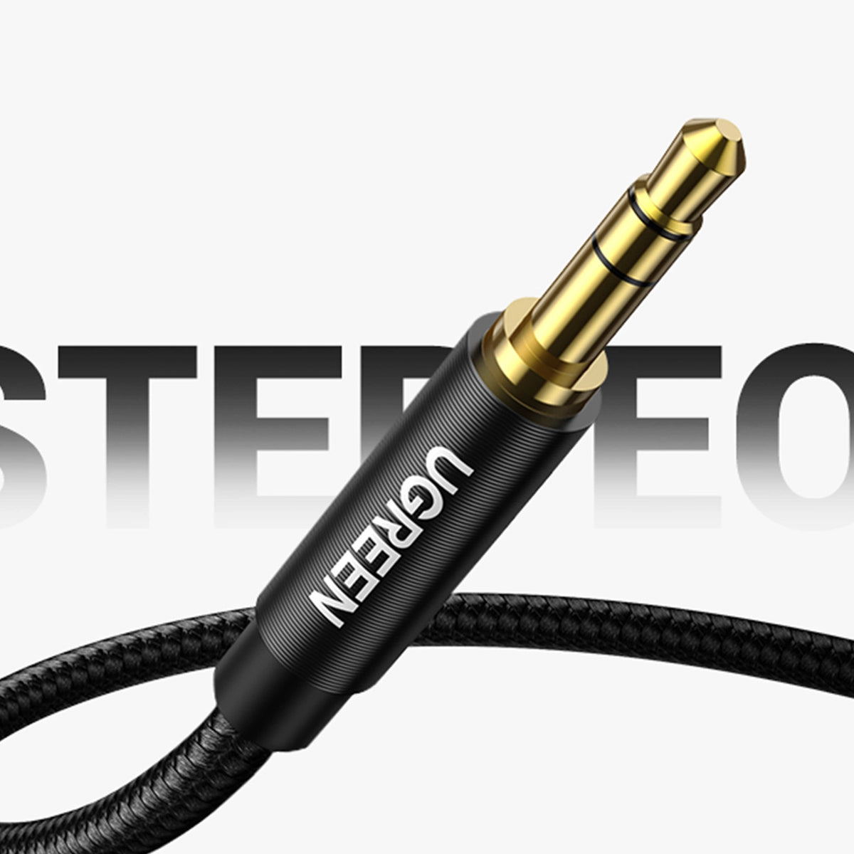 Ugreen 3.5mm Male to 3.5mm Male Angled Cable - 1m