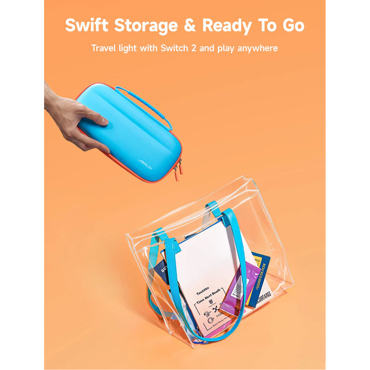 JSAUX Colorful Ultra-thin Carrying Case for Nintendo Switch 2