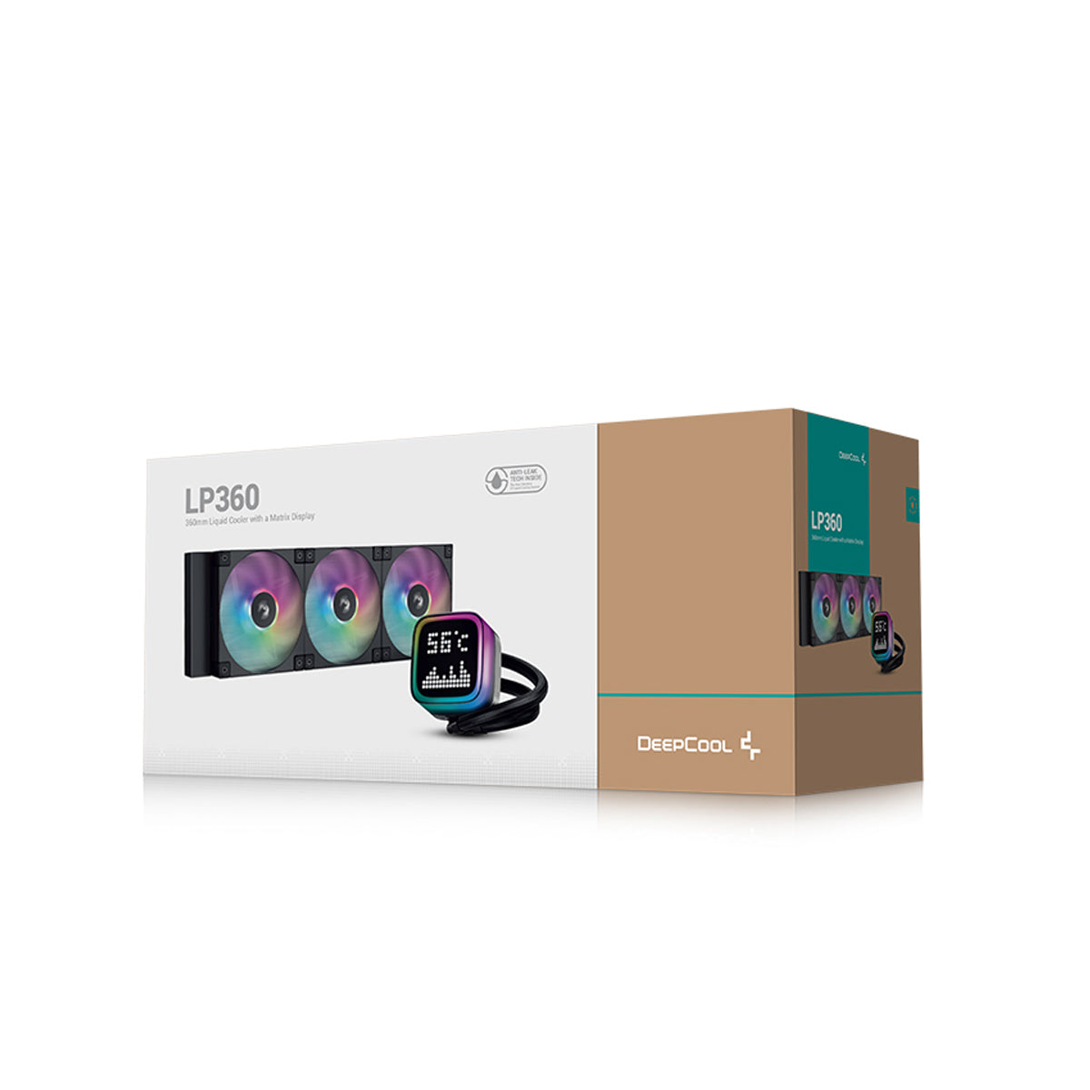 DeepCool LP360 PRO 360MM ARGB with Matrix Display Liquid Cooler Black