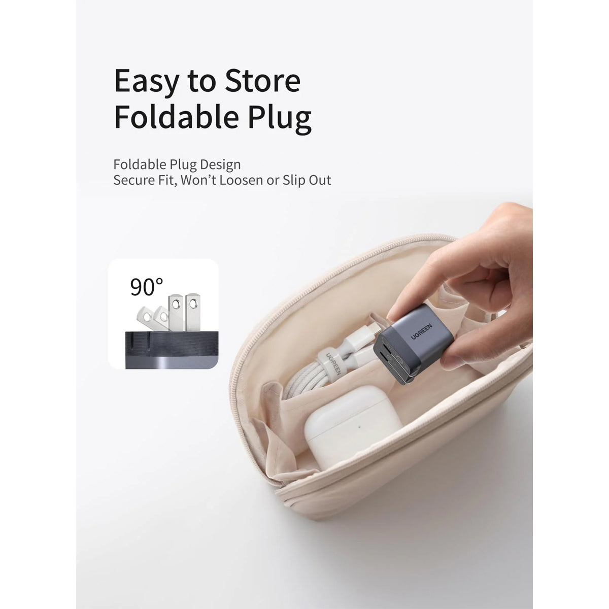 Ugreen Nexode Air 45W USB-C GaN Fast Charger (Gray) (X840/95960B)