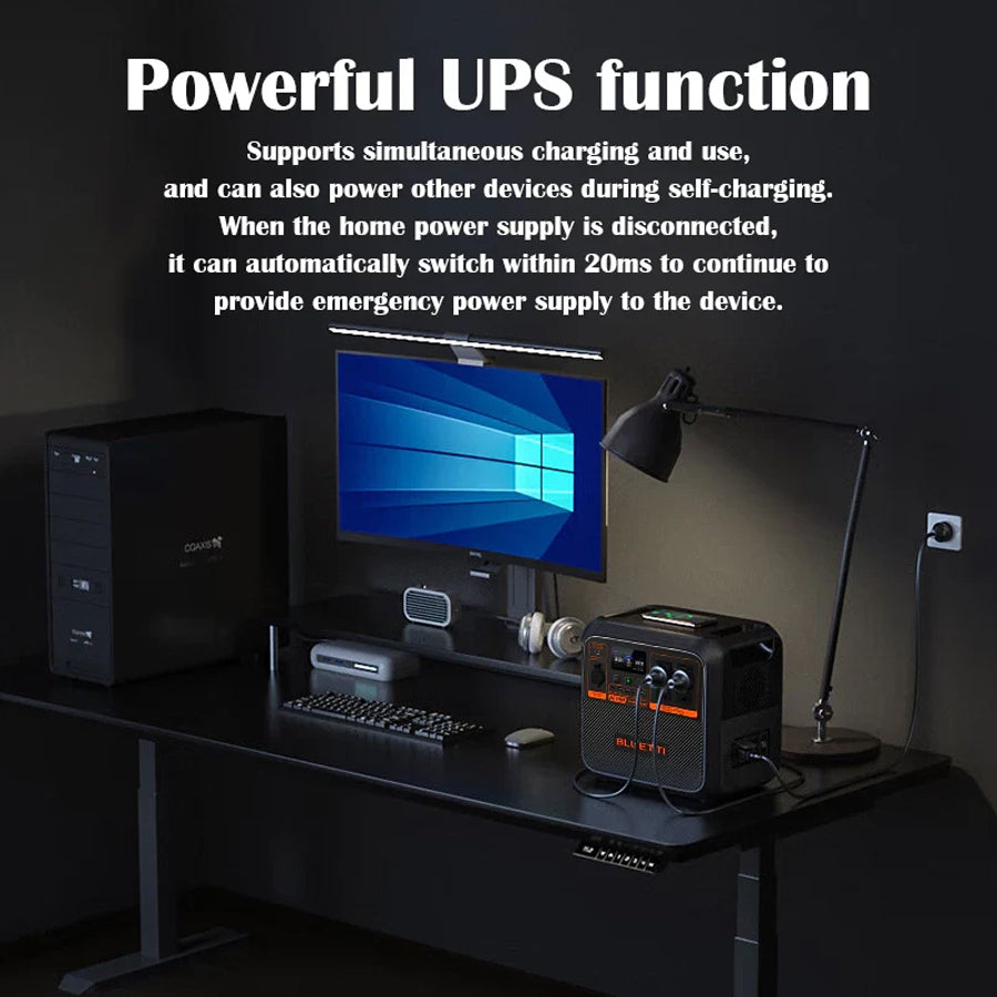 BLUETTI AC180P Portable Power Station | 1440Wh LiFePO4 Battery | 1800W AC Output & 1440W